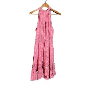 NWT! BTFBM pink & white polka dot dress